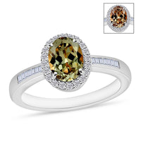 Rhapsody AAAA Turkizite and E- F VS2 Diamond 1.60 ctw Ring in 950 Platinum