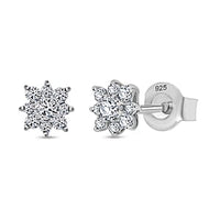 Lab Grown Diamond (SI GH) 0.33 ctw Earring in Platinum Over Sterling Silver