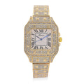 Genoa Austrian Crystal Japanese Movement Watch in Silvertone with Stainless Steel Butterfly Buckle - Sticky add to cart bar