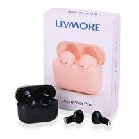 Black Bluetooth Earbuds with Display