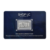 999.9 Fine Silver Currency Bar 2 Grams | Shop LC