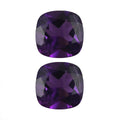 African Amethyst Set of 2 (Cush 5x5 mm) 0.88 ctw Loose Gemstone - Sticky add to cart bar