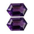 African Amethyst Set of 2 (Fancy 7x4.5 mm) 1.11 ctw Loose Gemstone - Sticky add to cart bar