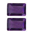 AA African Amethyst Set of 2 (Oct 6x4 mm) 0.60 ctw Loose Gemstone - Sticky add to cart bar