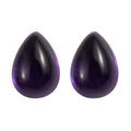 African Amethyst Set of 2 (Pear 7x5 mm) 1.61 ctw Loose Gemstone - Sticky add to cart bar