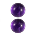 African Amethyst Set of 2 (Rnd 5 mm) 0.96 ctw Loose Gemstone - Sticky add to cart bar