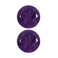 African Amethyst Set of 2 (Rnd 5 mm) 0.89 ctw Loose Gemstone - Sticky add to cart bar