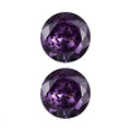 Simulated Amethyst Color Diamond Set of 2 (Rnd 6 mm) 2.62 ctw Loose Gemstone - Sticky add to cart bar