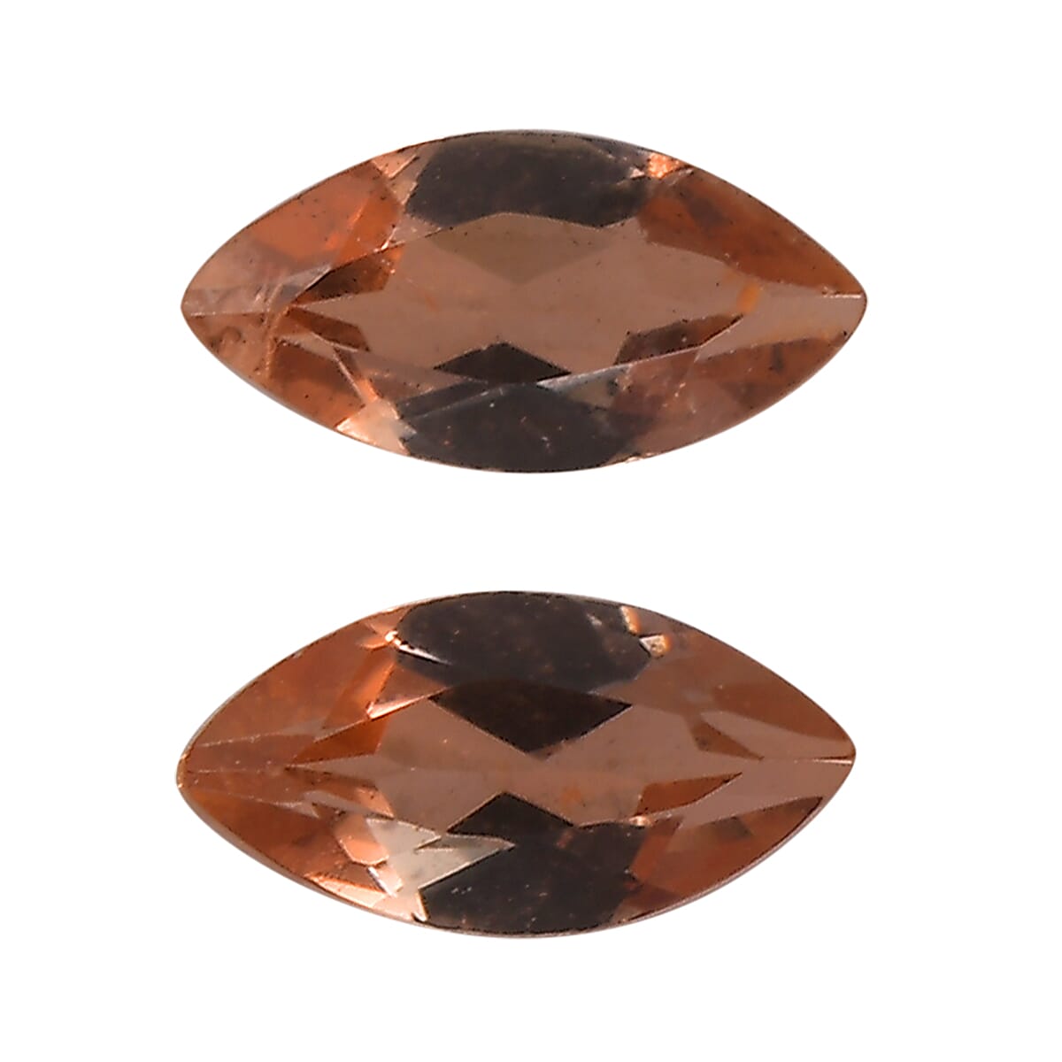 Jenipapo Andalusite Set of 2 (Mrq 5x2.5 mm) 0.24 ctw Loose Gemstone