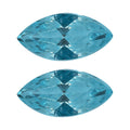 Simulated Aqua Diamond Set of 2 (Mrq 5x2.5 mm) 0.42 ctw Loose Gemstone - Sticky add to cart bar