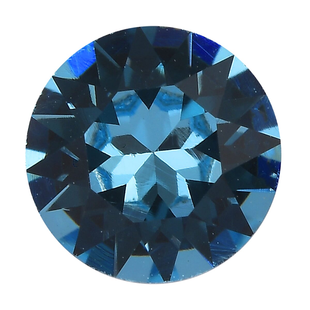 Aquamarine Color Crystal by Swarovski (Rnd 7.25 mm) 1.15 ctw Loose Gemstone