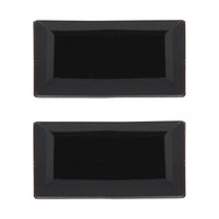 Thai Black Spinel Set of 2 (Bgt 6x3 mm) 0.93 ctw Loose Gemstone