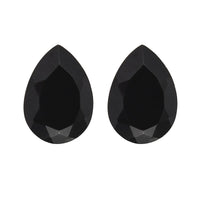 Thai Black Spinel Set of 2 (Pear 6x4 mm) 1.02 ctw Loose Gemstone