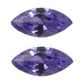 Simulated Blue Diamond Set of 2 (Mrq 5x2.5 mm) 0.39 ctw Loose Gemstone - Sticky add to cart bar