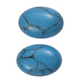Blue Howlite Set of 2 (Ovl 7x5 mm) 1.18 ctw Loose Gemstone - Sticky add to cart bar