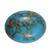 Mojave Blue Turquoise (Ovl 9x7 mm) 1.64 ctw Loose Gemstone