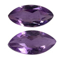 Bolivian Amethyst Set of 2 (Mrq 7x3.5 mm) 0.55 ctw Loose Gemstone - Sticky add to cart bar