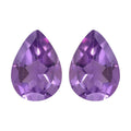 Bolivian Amethyst Set of 2 (Pear 7x5 mm) 1.19 ctw Loose Gemstone - Sticky add to cart bar