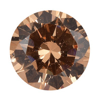 Simulated Champagne Diamond (Rnd 8 mm) 3.06 ctw Loose Gemstone