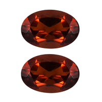 Brazilian Cherry Citrine Set of 2 (Oval 6x4 mm) 0.76 ctw Loose Gemstone