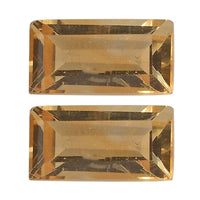 AA Brazilian Citrine Set of 2 (Bgt 6x3 mm) 0.58 ctw Loose Gemstone
