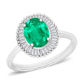 Rhapsody AAAA Kagem Zambian Emerald and E-F VS2 Diamond 1.60 ctw Ring in 950 Platinum - Sticky add to cart bar