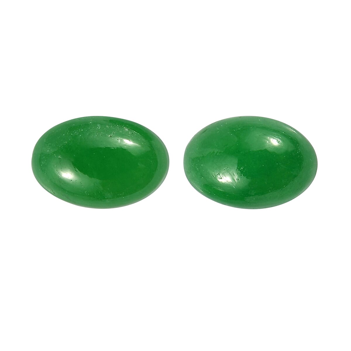 AA Green Jade (D) Set of 2 (Ovl 6x4 mm) 1.03 ctw Loose Gemstone