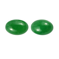AA Green Jade (D) Set of 2 (Ovl 6x4 mm) 1.03 ctw Loose Gemstone