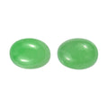AA Green Jade (D) Set of 2 (Ovl 8x6 mm) 2.64 ctw Loose Gemstone - Sticky add to cart bar