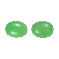 AA Green Jade (D) Set of 2 (Ovl 8x6 mm) 2.64 ctw Loose Gemstone