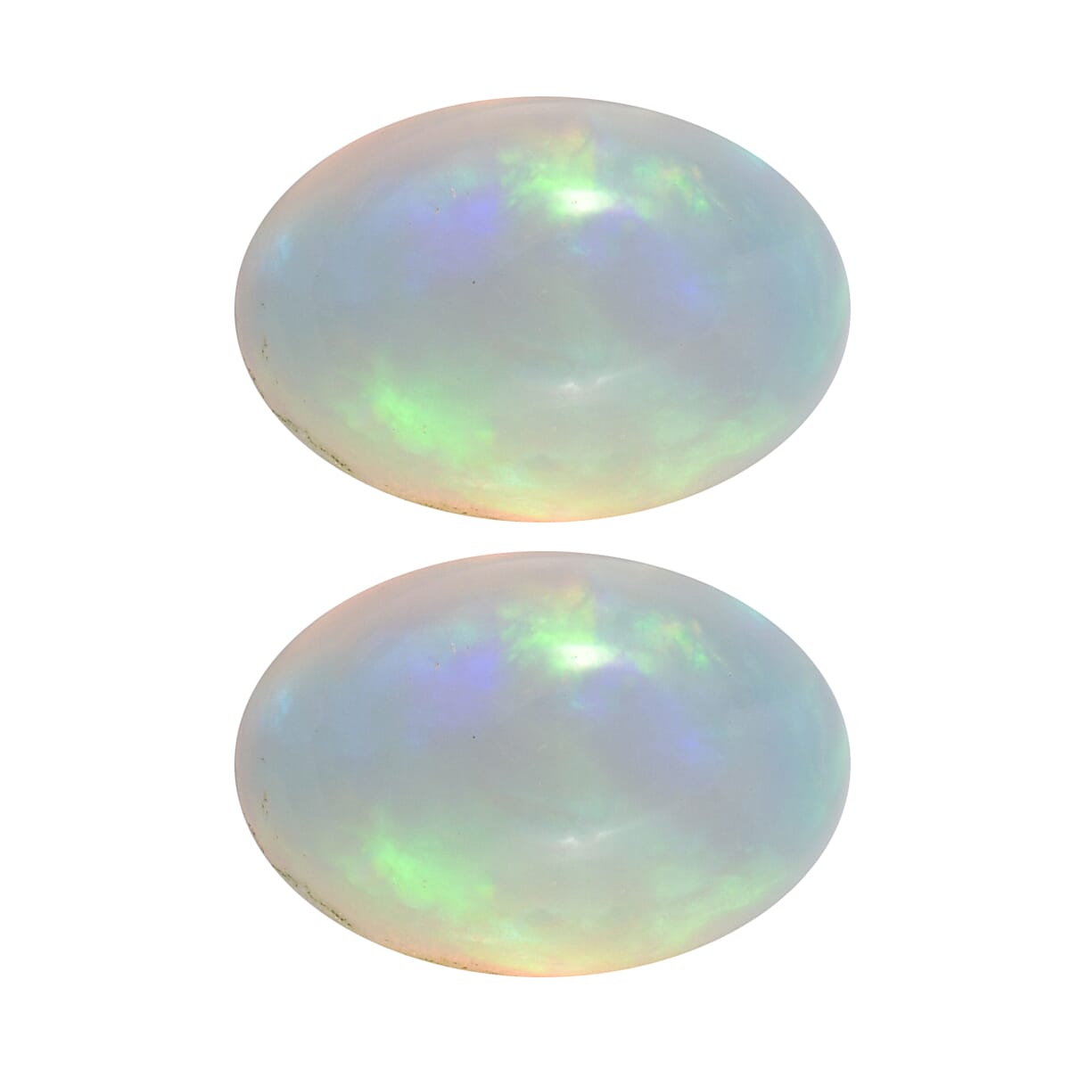 Ethiopian Welo Opal Set of 2 (Ovl 6x4 mm) 0.68 ctw Loose Gemstone
