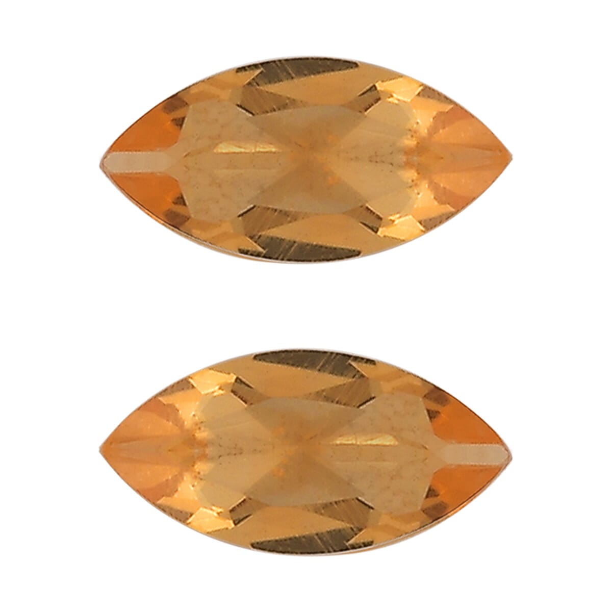 Fire Opal Set of 2 (Mrq 5x2.5 mm) 0.13 ctw Loose Gemstone