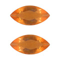 AA Fire Opal Set of 2 (Mrq 5x2.5 mm) 0.12 ctw Loose Gemstone - Sticky add to cart bar