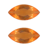 AA Fire Opal Set of 2 (Mrq 5x2.5 mm) 0.12 ctw Loose Gemstone