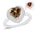 Luxoro Premium Turkizite and G-H I2 Diamond 2.40 ctw Ring in 14K White Gold - Sticky add to cart bar