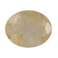 Golden Rutilated Quartz (Ovl 10x8 mm) 2.10 ctw Loose Gemstone - Sticky add to cart bar