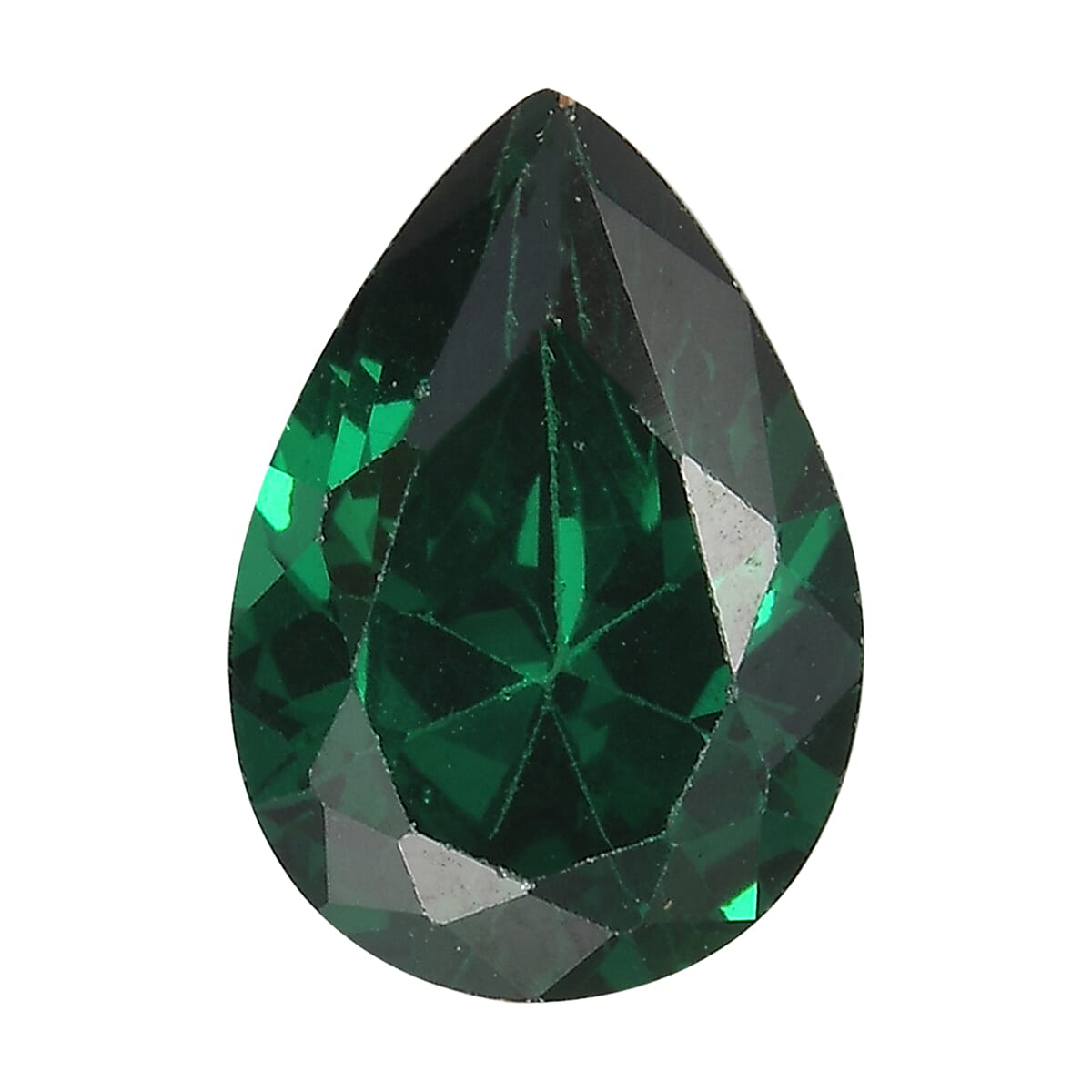 Simulated Green Diamond (Pear 10x7 mm) 2.65 ctw Loose Gemstone