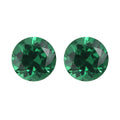 Simulated Green Diamond Set of 2 (Rnd 5 mm) 1.96 ctw Loose Gemstone - Sticky add to cart bar
