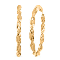 14K Yellow Gold Hoop Earrings 3 Grams