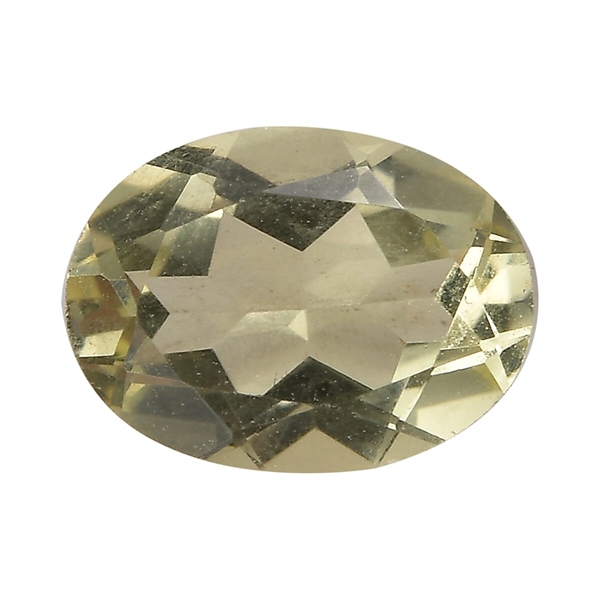 Green Gold Quartz (Oval 8x6 mm) 1.03 ctw Loose Gemstone