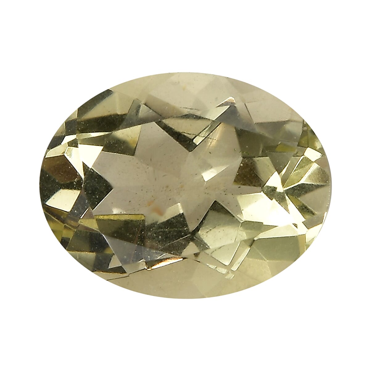 Green Gold Quartz (Oval 9x7 mm) 1.42 ctw Loose Gemstone
