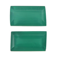 Green Onyx Set of 2 (Bgt 8x4 mm) 1.74 ctw Loose Gemstone