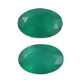 Green Onyx Set of 2 (Ovl 6x4 mm) 0.69 ctw Loose Gemstone - Sticky add to cart bar