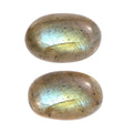 Malagasy Labradorite Set of 2 (Ovl 6x4 mm) 1.24 ctw Loose Gemstone - Sticky add to cart bar
