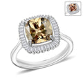 Luxoro Premium Turkizite and Diamond G-H I2 Ring in 14K White Gold (Size 10.0) 2.85 ctw - Sticky add to cart bar