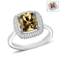 Luxoro Premium Turkizite and Diamond G-H I2 Ring in 14K White Gold (Size 10.0) 2.85 ctw - Sticky add to cart bar