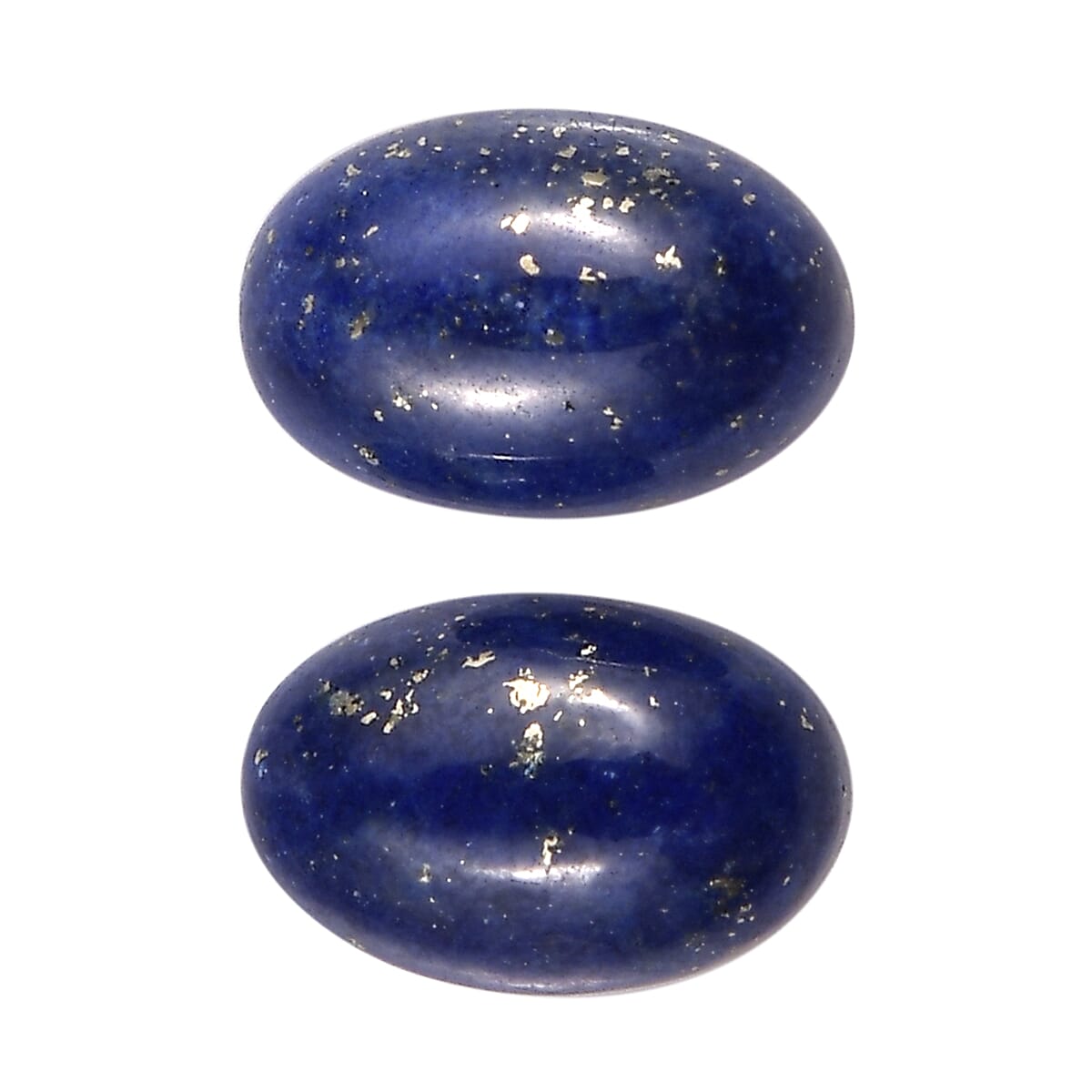 Set of 2 Lapis Lazuli (Oval 6x4 mm) 1.16 ctw Loose Gemstone