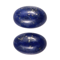 Set of 2 Lapis Lazuli (Oval 6x4 mm) 1.16 ctw Loose Gemstone