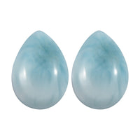 Larimar Set of 2 (Pear 7x5 mm) 1.62 ctw Loose Gemstone