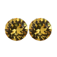 Light Color Topaz Crystal by Swarovski Set of 2 (Rnd 5.3 mm) 0.87 ctw Loose Gemstone